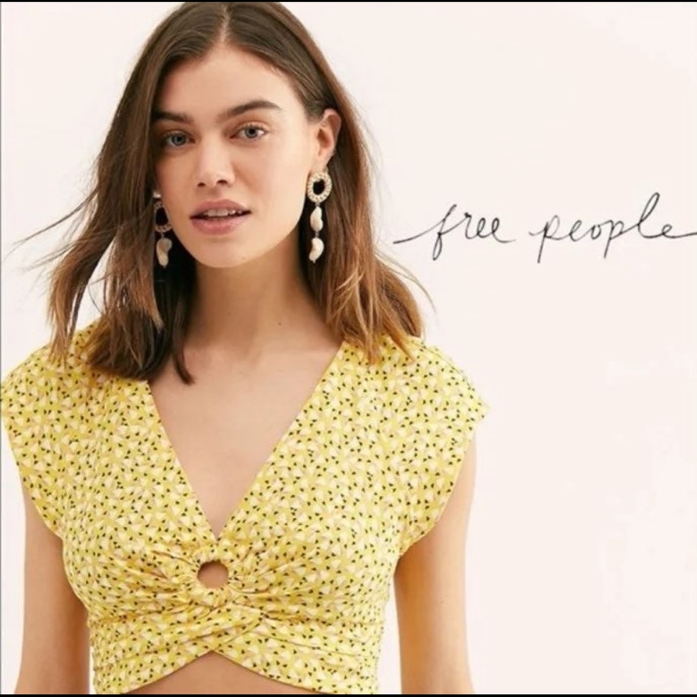 Free People Crop Shirt